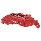 Wilwood 120-16572 UTV4 Universal Mount Caliper with Bolts, 4 Piston, Red
