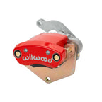 Wilwood 120-17144 MC4 left-hand mechanical floating brake caliper, 1-piston, red.