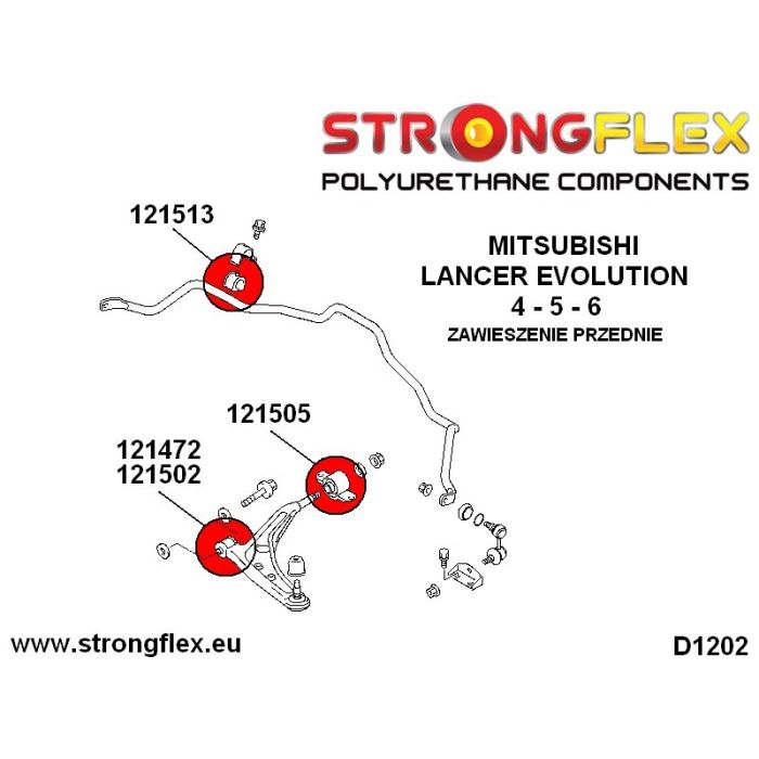 121513B: Front anti-roll bar bush