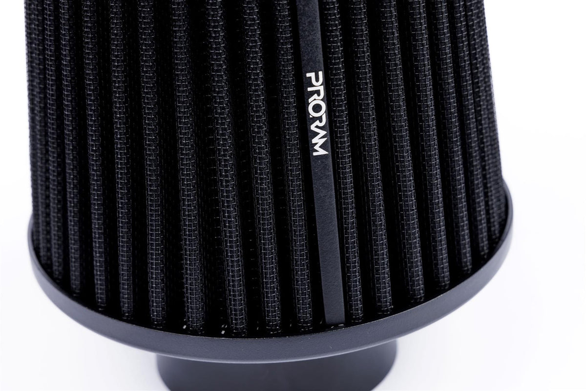Filtro de aire Proram universal multi fit plisado con cuello de aluminio de 89 mm con silicona