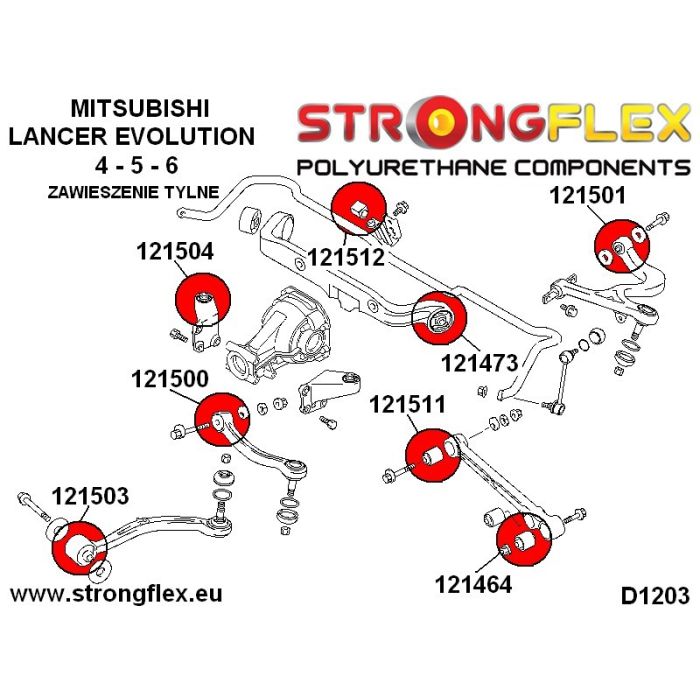 126141A: Complete SPORT Suspension Bushing Kit