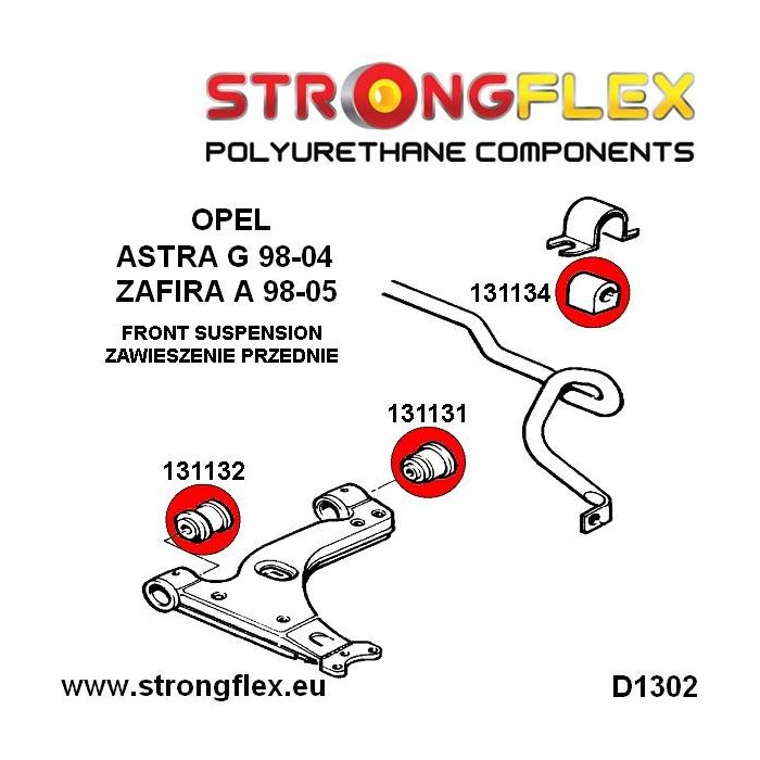 131134A: SPORT front anti-roll bar bush
