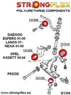 131208B: Silentblock de la barra estabilizadora delantera