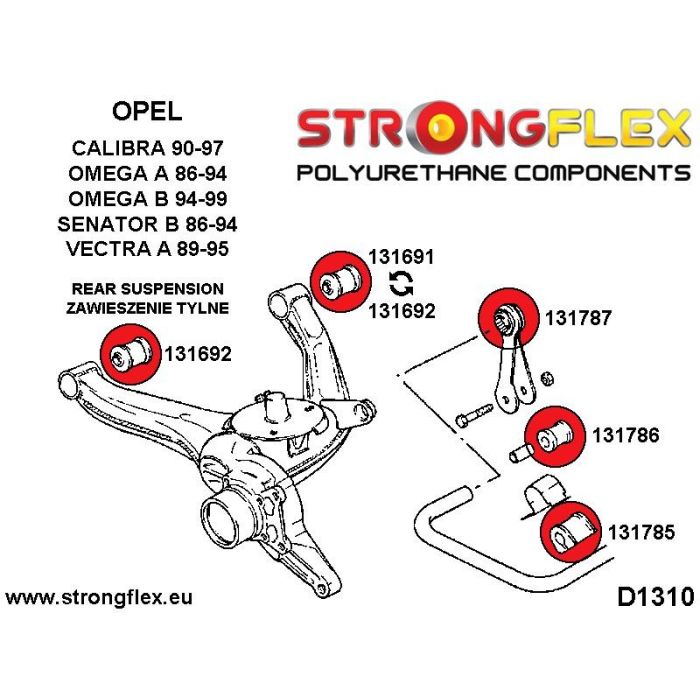 131785B: Rear stabilizer bushing