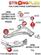 136025B: Kit completo de silentblocks de suspensión