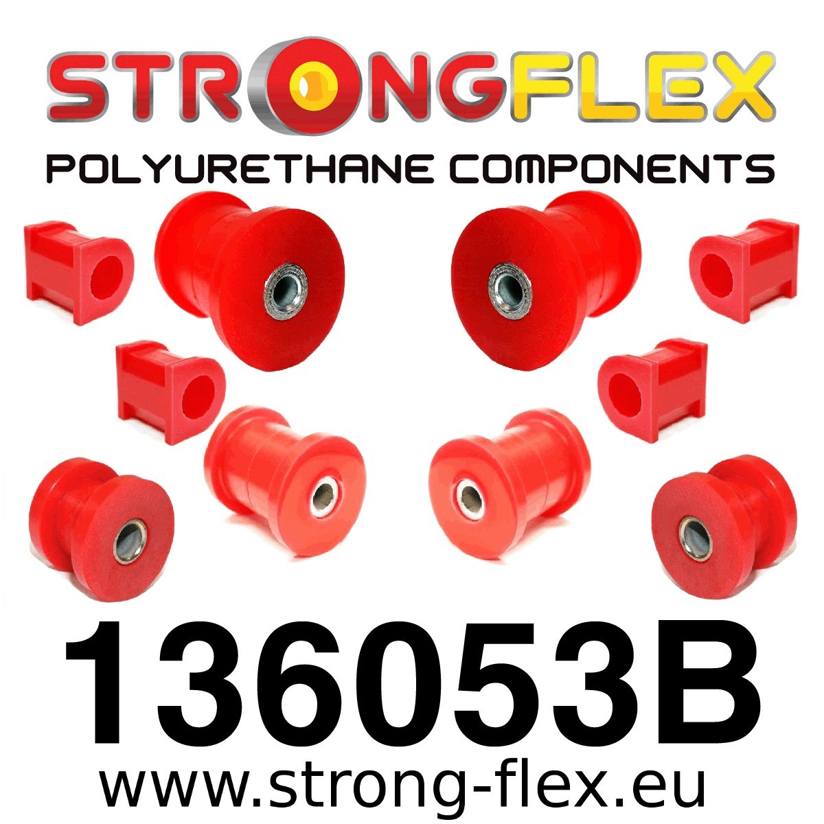 136053B: Kit completo de silentblocks de suspensión delantera y trasera