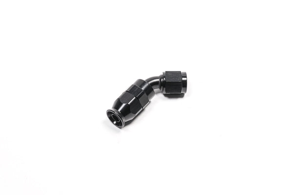 Conector de manguera AN6 de 45 grados, PTFE negro, Radium Engineering
