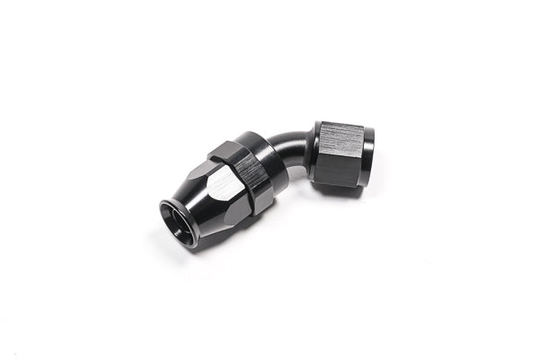 Conector de manguera AN8 de 45 grados, PTFE negro, Radium Engineering