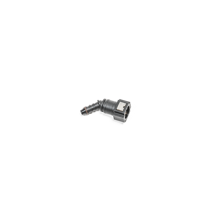 Radium Engineering, hembra SAE de 5/16 pulg. a 45 grados, conector de púas de 5/16 pulg.