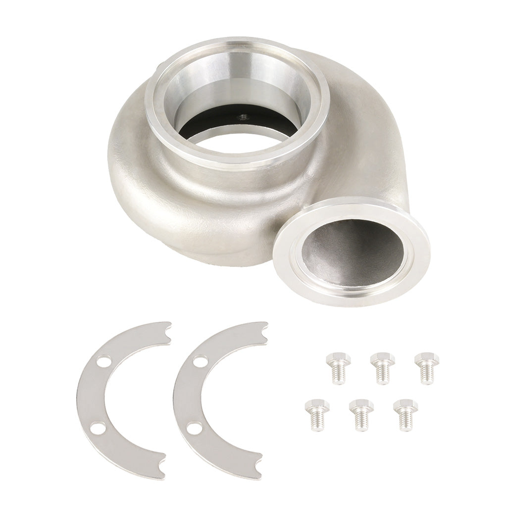 Carcasa de turbina JRspec GT35 / GTX35 de acero inoxidable Dual V-band TH A/R 0,82