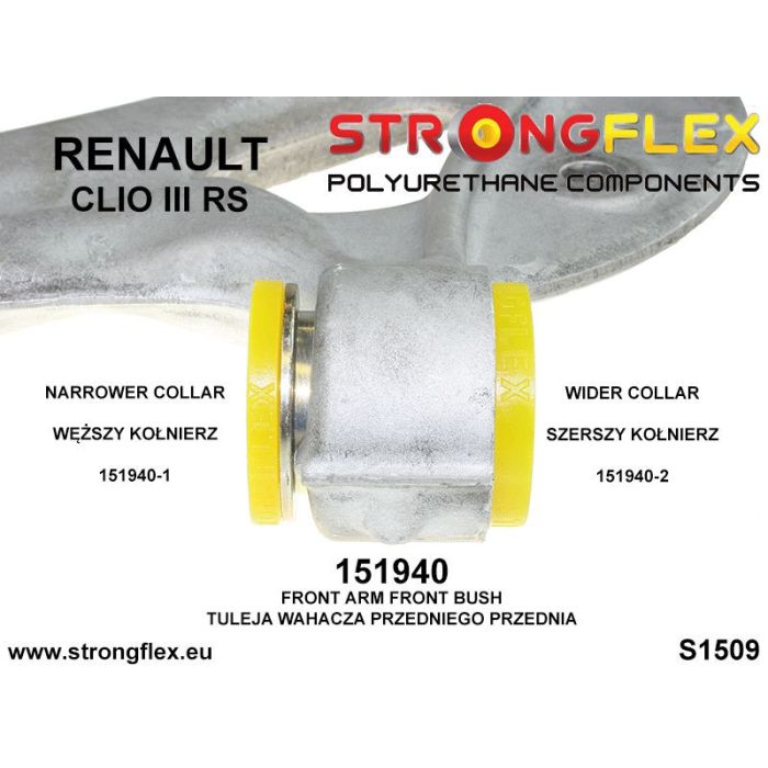 151940A: Front control arm - front bushing SPORT