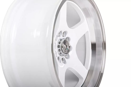 59°North Wheels D-004 8,5x17" ET10 5x114,3/5x120 white/polished lip