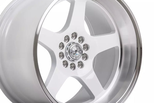 59°North Wheels D-004 11x18" ET15 5x100/5x108 white/polished lip