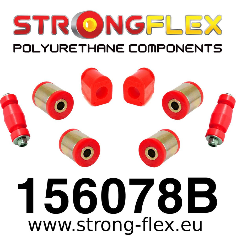 156078B: Front suspension kit with polyurethane bushings