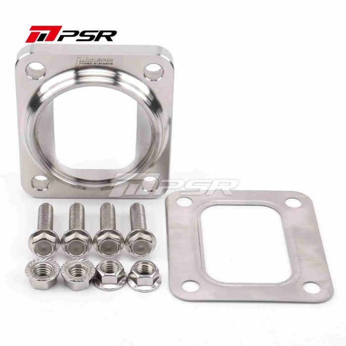 Brida de transición Pulsar PSR de aluminio mecanizado T4 abierta a tubería SCH-10/40 de 2,5" (kit de herrajes incluido)