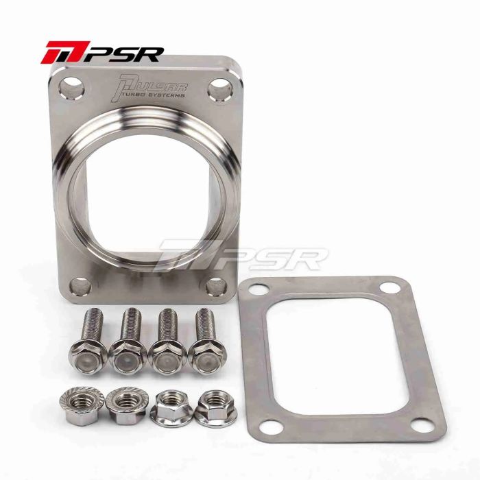 Brida de transición Pulsar PSR de aluminio mecanizado T6 abierta a tubo de 3" de diámetro exterior (kit de montaje incluido)
