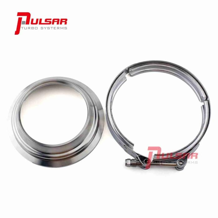 Pulsar PSR Stainless Steel 5" to 4" T6 Turbo Flange Clamp Kit