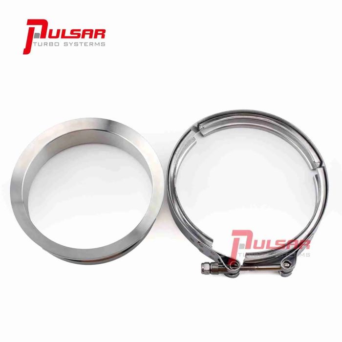 Kit de abrazaderas de brida Pulsar PSR de acero inoxidable 400 T6 Turbo de 5"