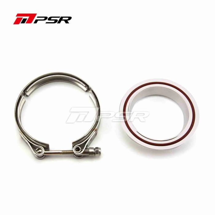 Kit de abrazadera de brida V-Band Pulsar PSR para salida de compresor de 3,5 pulgadas