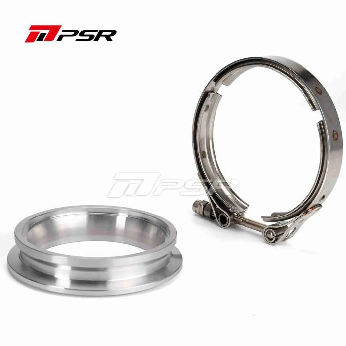 Kit de abrazadera de brida V-Band Pulsar PSR para salida de compresor de 3,5 pulgadas
