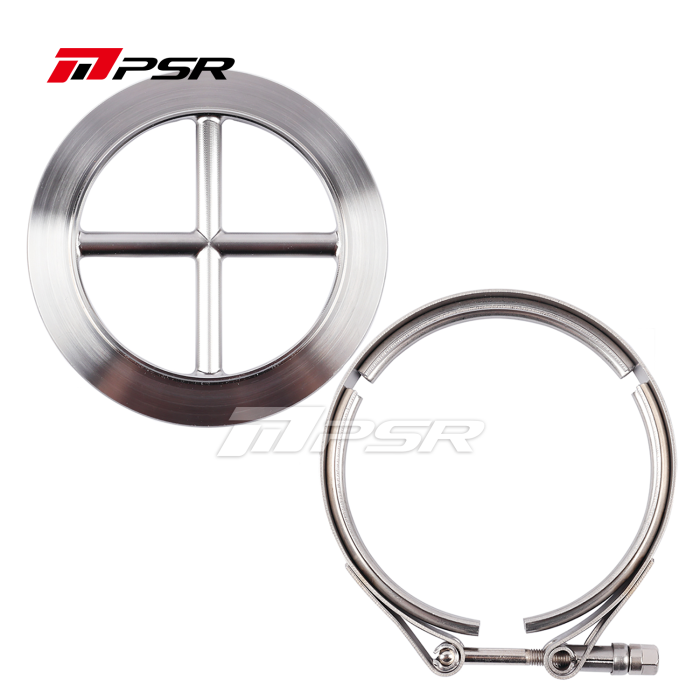 Kit de abrazaderas de brida de protección transversal de turbo de acero inoxidable Pulsar PSR para turbos 6275G / 6775G / 7375G / 7975G / 7782G