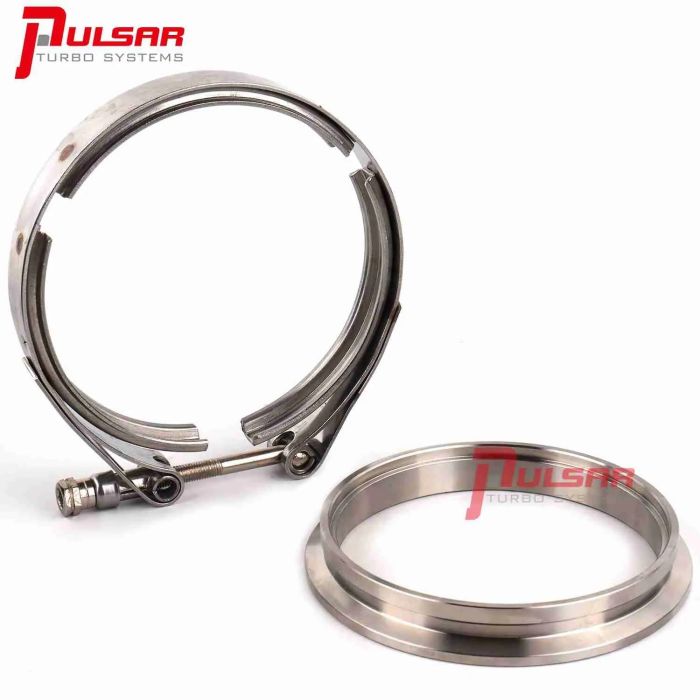 Kit de abrazaderas de brida Pulsar PSR de acero inoxidable 400 T4 Turbo de 4"