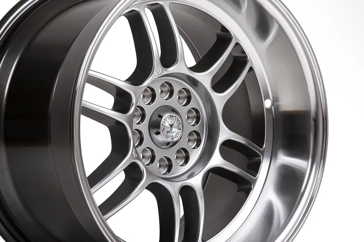 59°North Wheels D-006 8.5x18" ET35 5x114.3/5x120 Hyperblack/polished lip