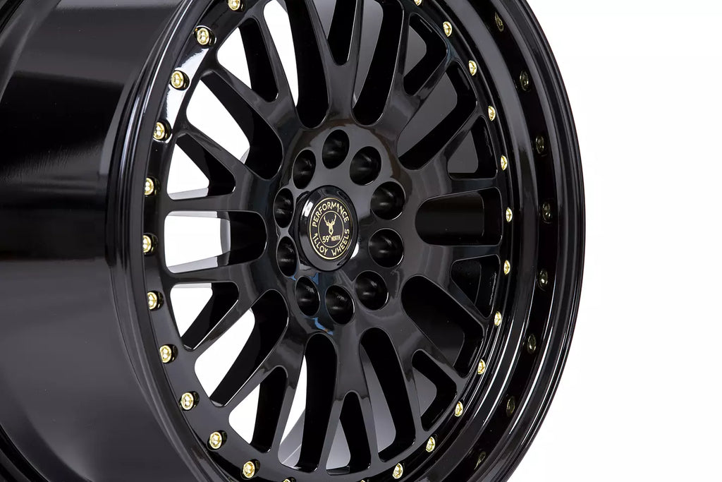 59°North Wheels D-003 9.5x18" ET20 5x114/5x120 Gloss Black