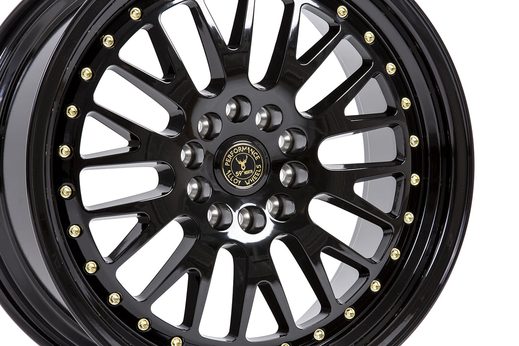 59°North Wheels D-003 9.5x18" ET20 5x114/5x120 Gloss Black