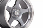 59°North Wheels D-004 8.5x17" ET10 4x100/4x114.3 Glossy gunmetal/polished lip