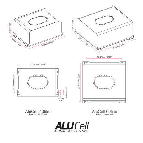 Nuke 80L Alu Fuel Cell con tanque de compensación integrado