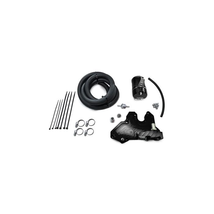 RTMG Performance 17mm Small Black Oil Catch Can Kit for 1.8 / 2.0 TSI EA888.3