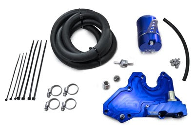 Kit catch tank de aceite pequeño azul 17 mm RTMG Performance para 1.8 / 2.0 TSI EA888.3