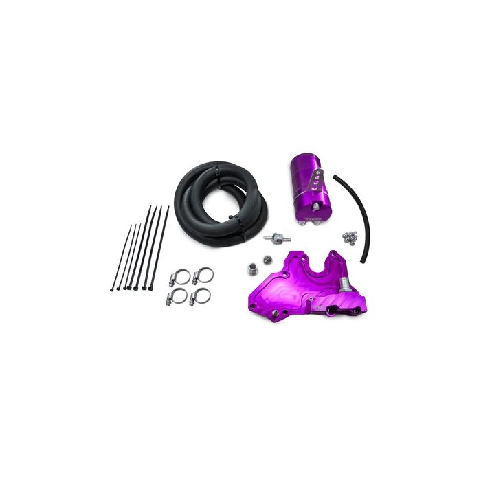 Purple Large Oil Catch Can Kit, 17mm, RTMG Performance for 1.8 / 2.0 TSI EA888.3