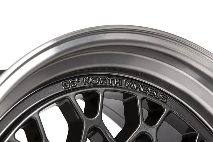 59°North Wheels D-008 9.5x18" ET22 5x100/5x108 Gunmetal/polished lip