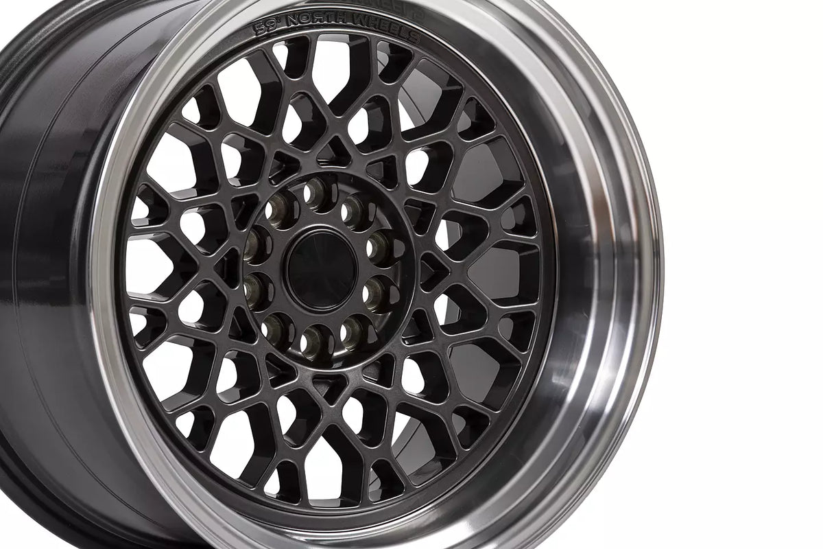 59°North Wheels D-008 11x18" ET8 5x114.3/5x120 Gunmetal/polished lip