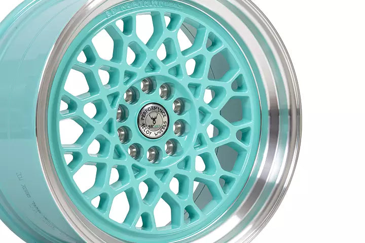 59°North Wheels D-008 9,5x18" ET22 5x114,3/5x120 Turqouise/polished lip
