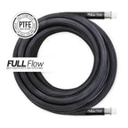 Nuke Performance Black Nylon and Stainless Steel Braided PTFE Fuel Hose, AN6, 2 m (6.5 ft)