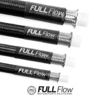 Black Nylon Braided Stainless Steel PTFE Fuel Hose, AN6, Nuke Performance, 1m (3.5ft)
