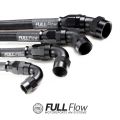 Manguera de combustible trenzada de acero inoxidable y nailon negro con PTFE, AN6, Nuke Performance, 1 m (3,5 pies)
