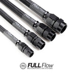 Black Nylon Braided Stainless Steel PTFE Fuel Hose, AN6, Nuke Performance, 1m (3.5ft)