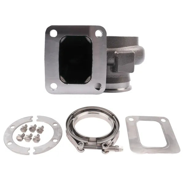 Carcasa de turbina Pulsar Turbo Systems 3584 GEN3 T4 abierta 0,63 A/R salida V-Band de 3" acero inoxidable