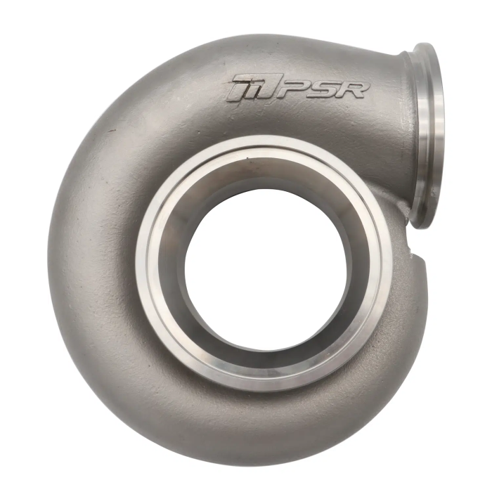 Carcasa de turbo Pulsar PSR para turbos 3584 Gen3, acero inoxidable, doble brida en V, 0.82A/R