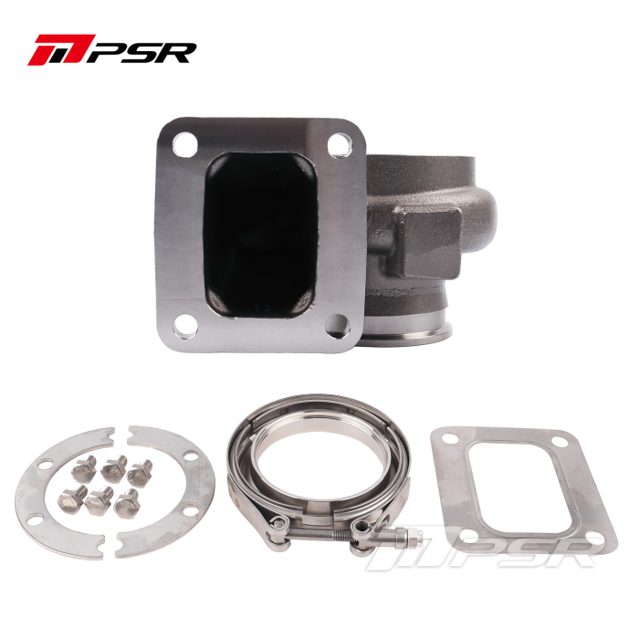 Pulsar PSR PTX35 Turbine Housing for 3576 / 3582 Turbos, Stainless Steel, T4 Open V-Band Outlet, 0.63 A/R