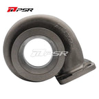 Carcasa de turbo Pulsar PSR 70G, entrada de doble espiral T4, salida con brida en V (compatible con tubos de 4" de diámetro exterior), relación A/R de 0,95 para turbos 6270G / 7170G.
