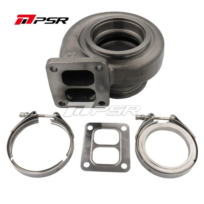 Carcasa de turbo Pulsar PSR 70G Entrada V-Band (tubo de 3" de diámetro exterior) Salida V-Band (tubo de 3,5" de diámetro exterior) 1,06 A/R para turbos 6270G / 7170G