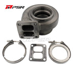 Carcasa de turbina Pulsar PSR 70G entrada V-Band (tubo de 3" de diámetro exterior) salida V-Band (tubo de 3,5" de diámetro exterior) 1,06 A/R para turbos 6270G / 7170G