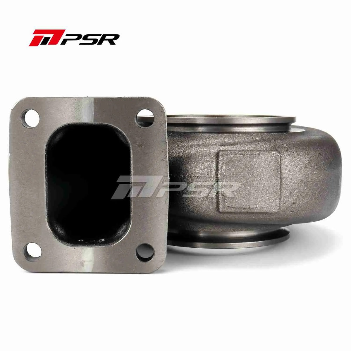 Carcasa de turbina Pulsar PSR 82G entrada T4 twin scroll salida V-Band (para tubo de 3,5" de diámetro exterior) 1,15 A/R con kit de bridas para turbos 7782G / 8582G / 6782G