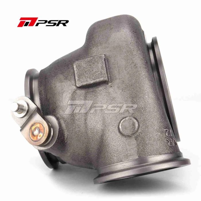Pulsar PSR 55G turbo housing with dual V-Band flange and 0.72 A/R ratio, IWG, for 5455G / 5855G / 6255G turbos