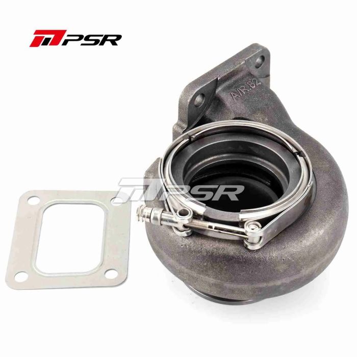 Pulsar PSR 62G Turbo Housing with T4 Inlet and V-Band Outlet, 0.82 A/R Ratio, for 6262G / 6862G Turbos.